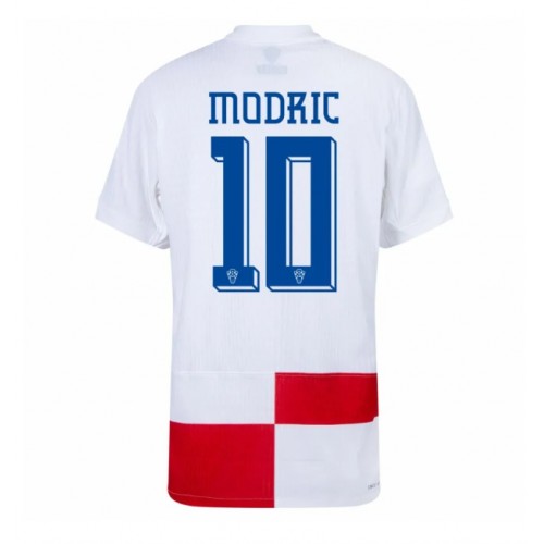 Fotbalové Dres Chorvatsko Luka Modric #10 Domácí ME 2024 Krátký Rukáv